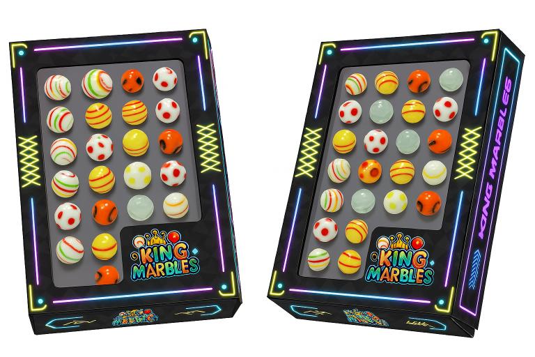 King Marbles Vertical Display Packaging